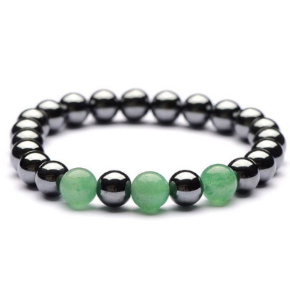 Magnetic Hematite Bracelet,Gemstone bracelet,Jade Beads Bracelet - Picture 1 of 1